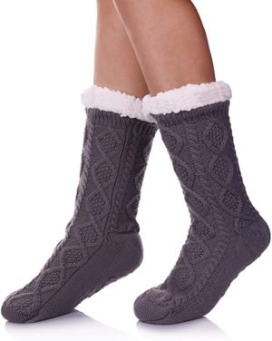 Knit Fleece Socks