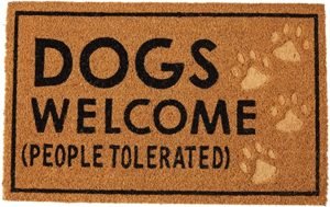 Mud Pie Dogs Welcome Door Mat Coir Doormat