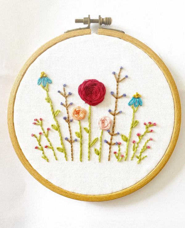 Creative Homemade Christmas Gifts Floral Embroidery