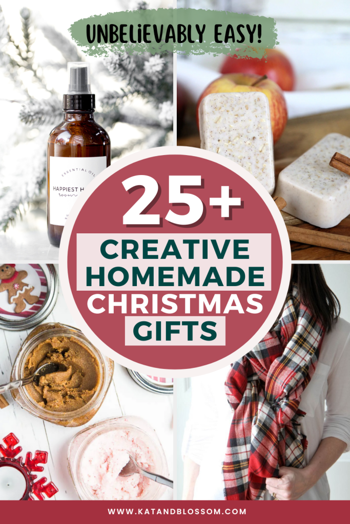 Creative Homemade Christmas Gifts Pinterest Cover KB