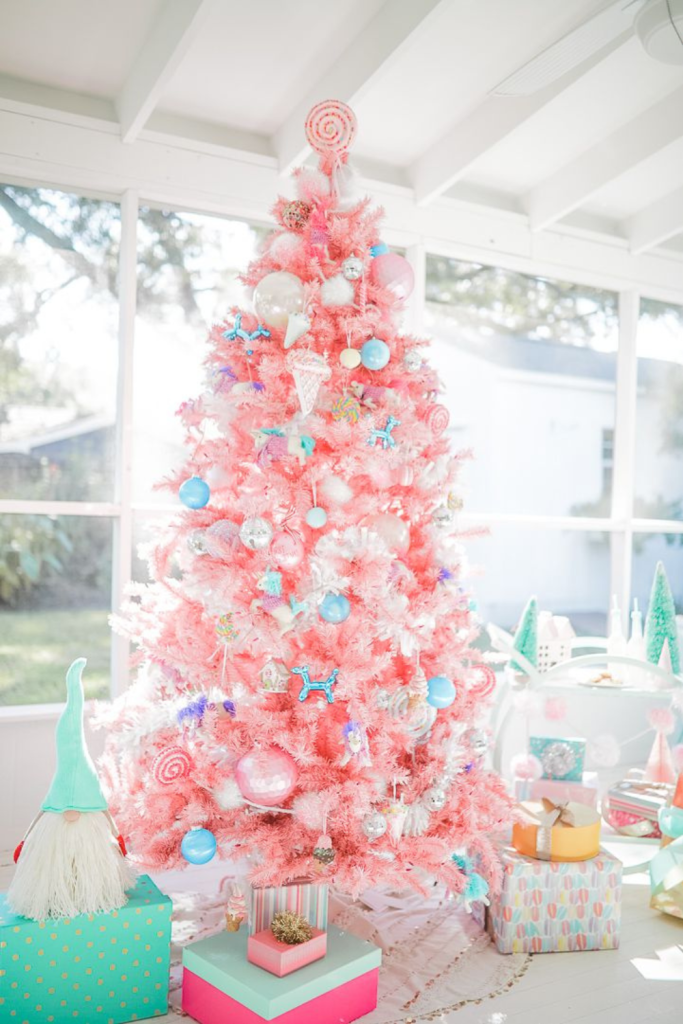 Pink Pastel Christmas Trees Ideas
