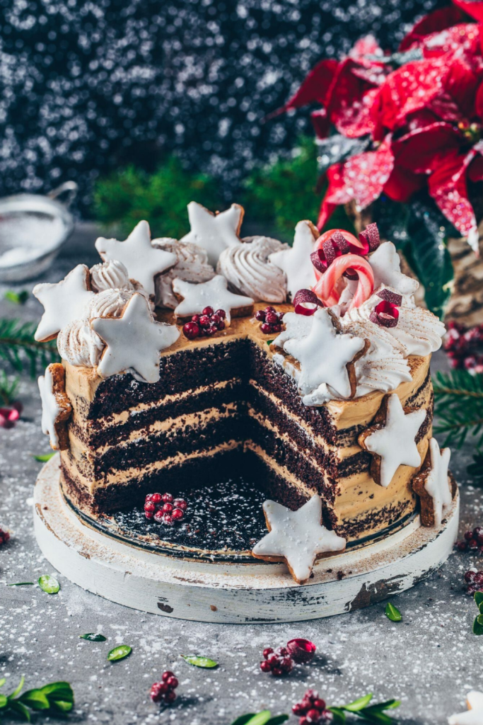 Vegan Christmas Dessert Recipes Ideas Chocolate Cookie Cake