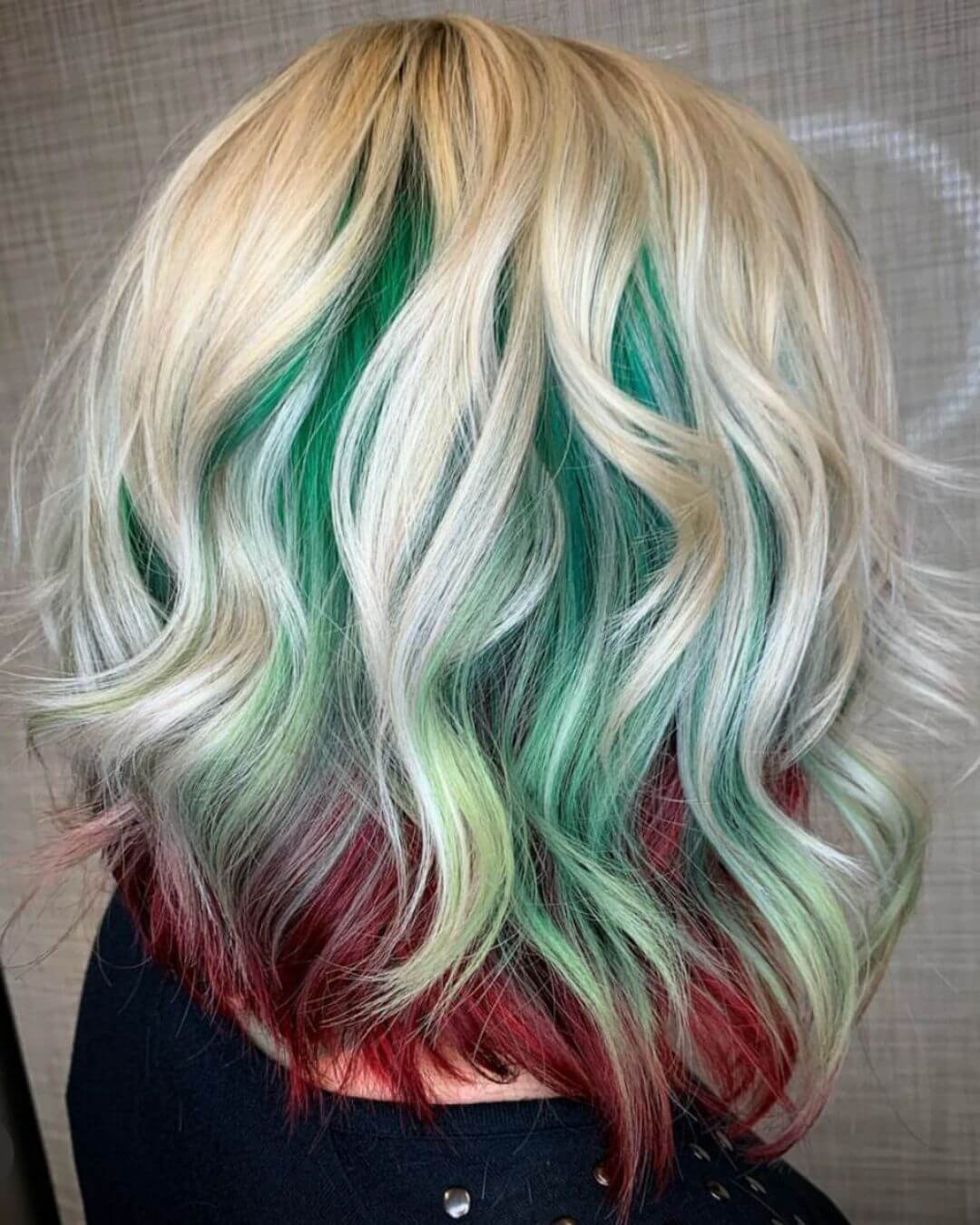 Best Winter Christmas Hair Colors Ideas Blonde Green Red
