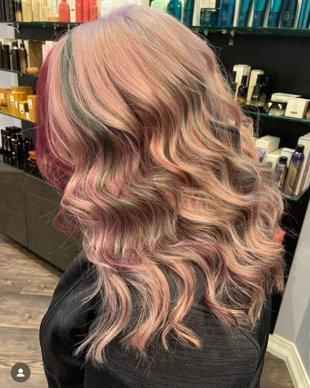 Best Winter Christmas Hair Colors Ideas Pink Blonde Red Green Highlights