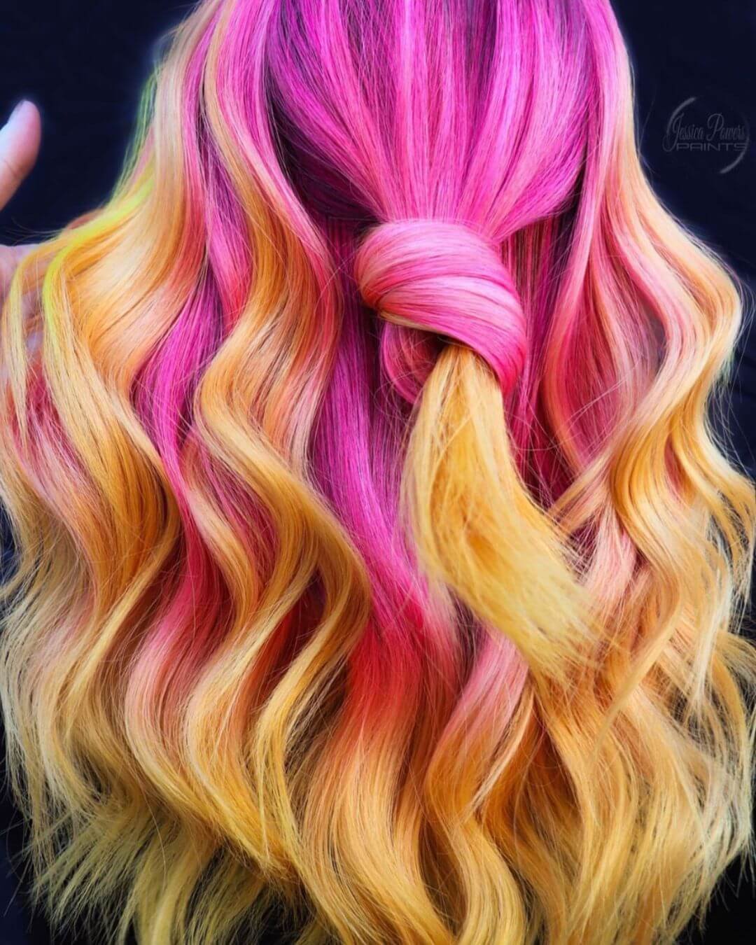 Best Winter Christmas Hair Colors Ideas Pink Gold