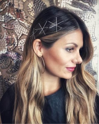 Christmas Inspired Hairstyles and Colors Star Bobby Pins