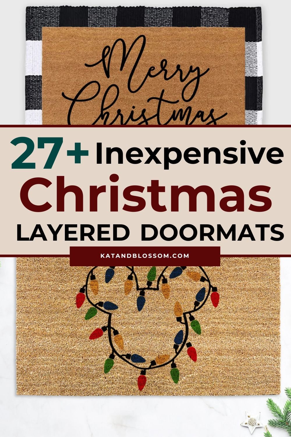 Christmas Layered Doormats Pinterest Cover KB