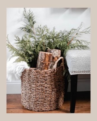 Easy Christmas Decor Ideas Basket Decor