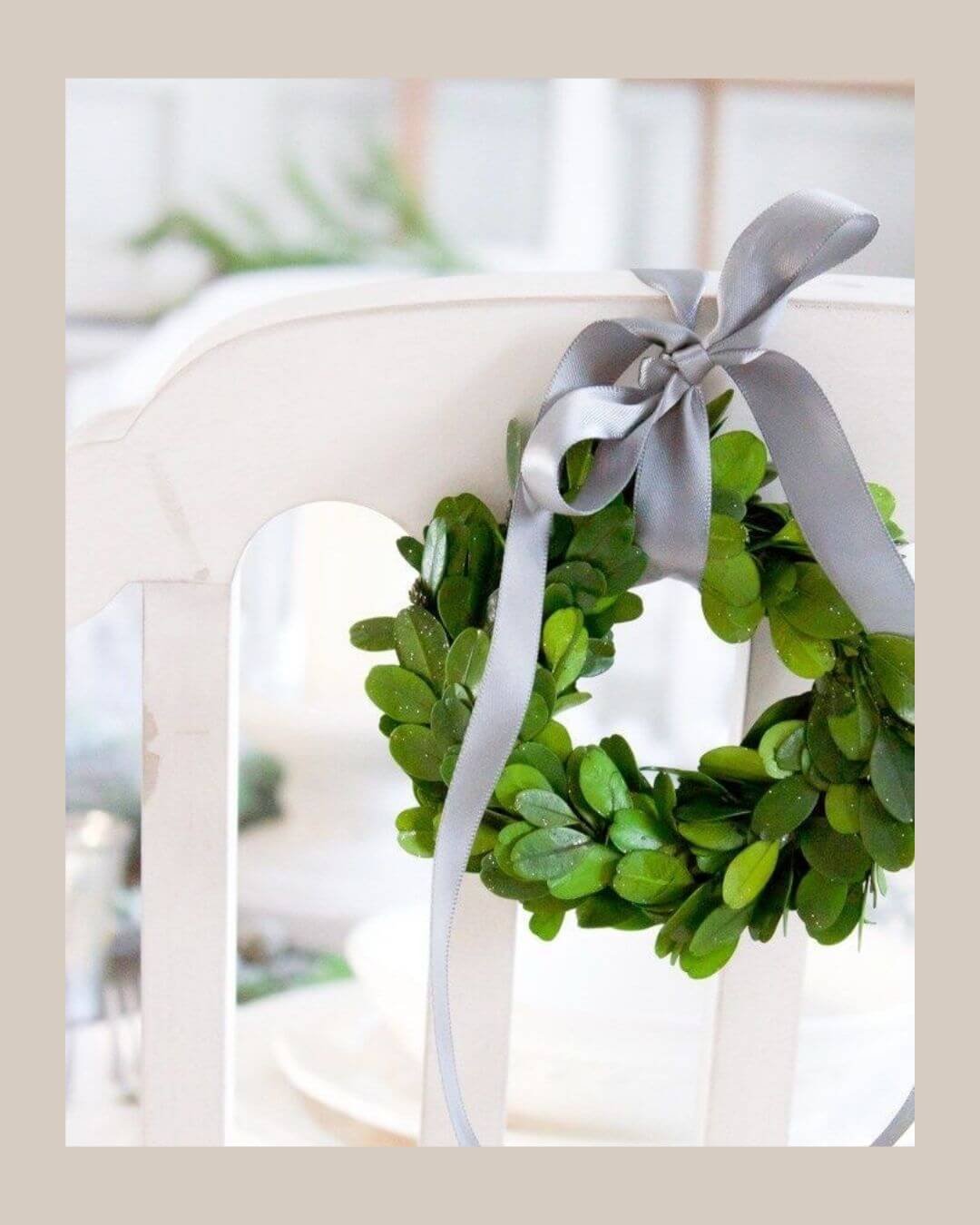 Easy Christmas Decor Ideas Chair Wreath