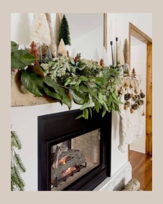 Easy Christmas Decor Ideas Fireplace Mantle