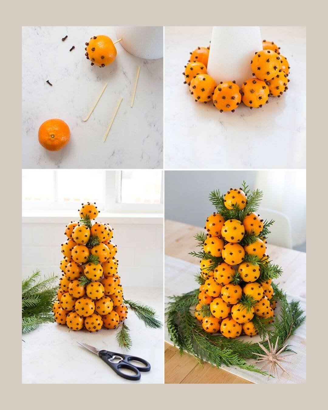Easy Christmas Decor Ideas Orange Cloves