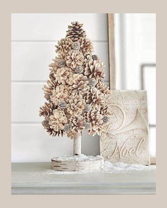 Easy Christmas Decor Ideas Pinecone Tree
