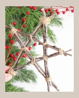 Easy Christmas Decor Ideas Star Sticks