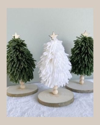 Easy Christmas Decor Ideas Yarn Tree
