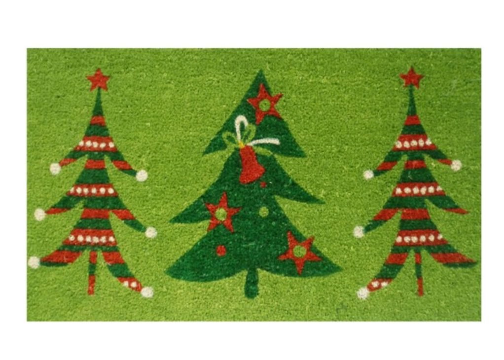 Layered Christmas Doormats Green Christmas