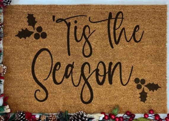 Layered Christmas Doormats Tis The Season