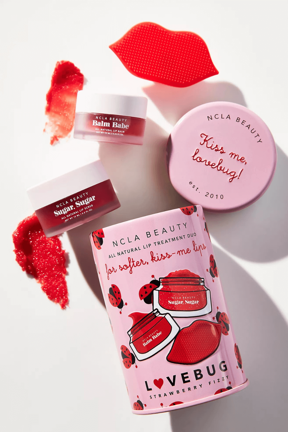 Vegan Valentines Day Gifts Vegan Lip Balm and Scrub Set