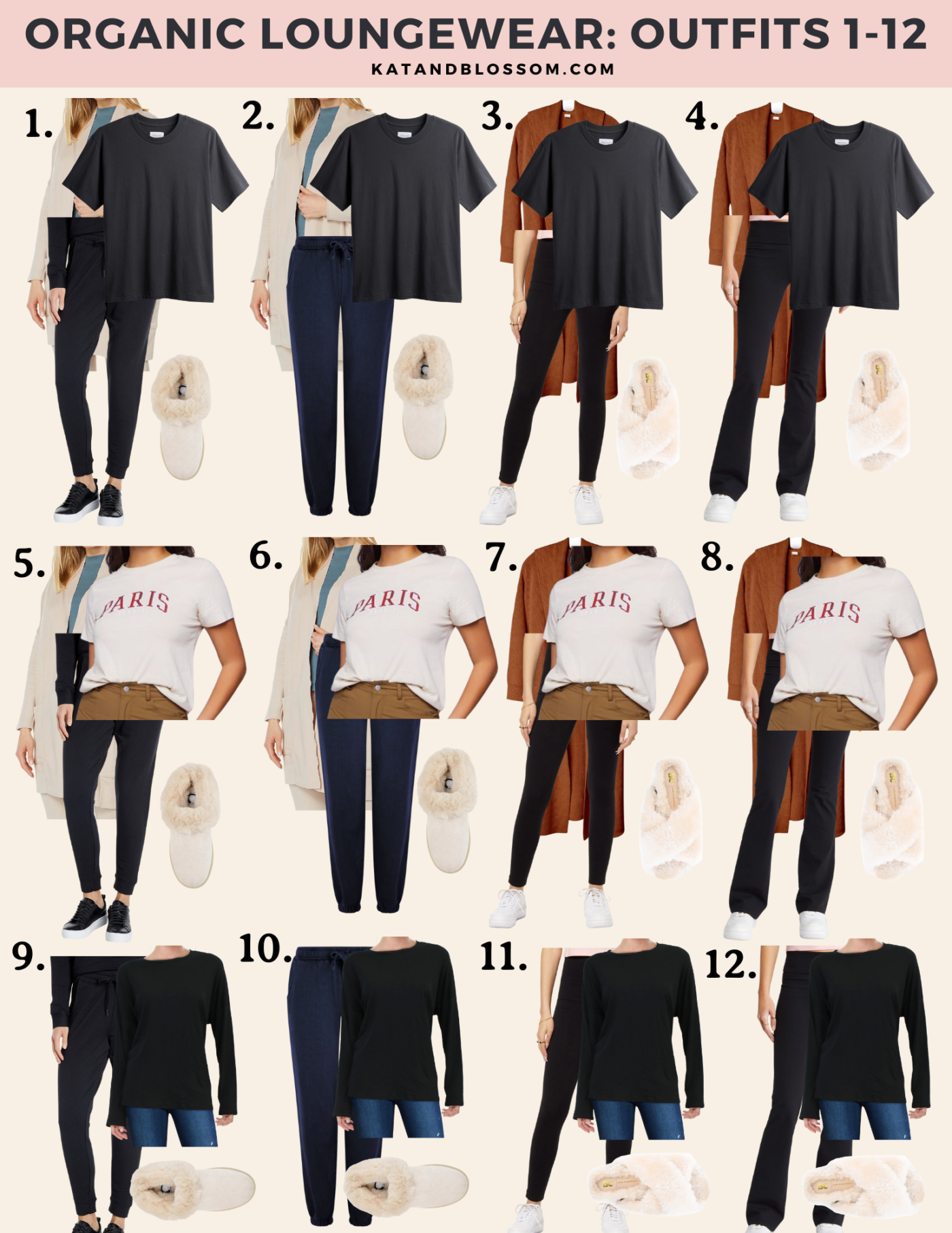 How To Create A Cozy Organic Loungewear Capsule Wardrobe - Kat and Blossom