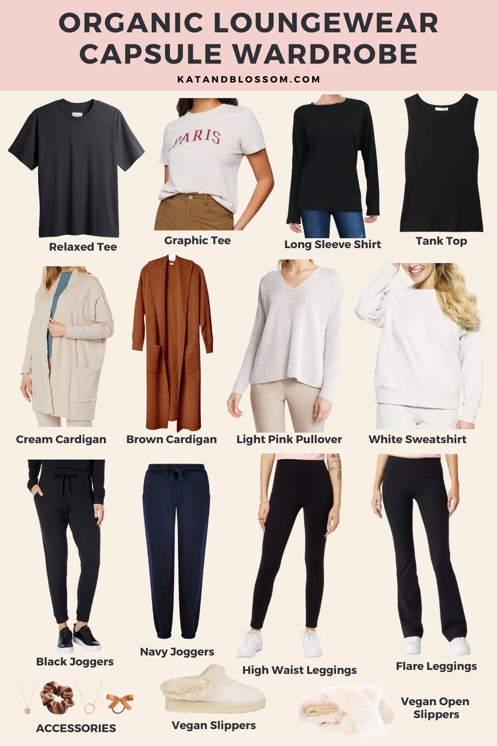 How To Create A Cozy Organic Loungewear Capsule Wardrobe - Kat and Blossom