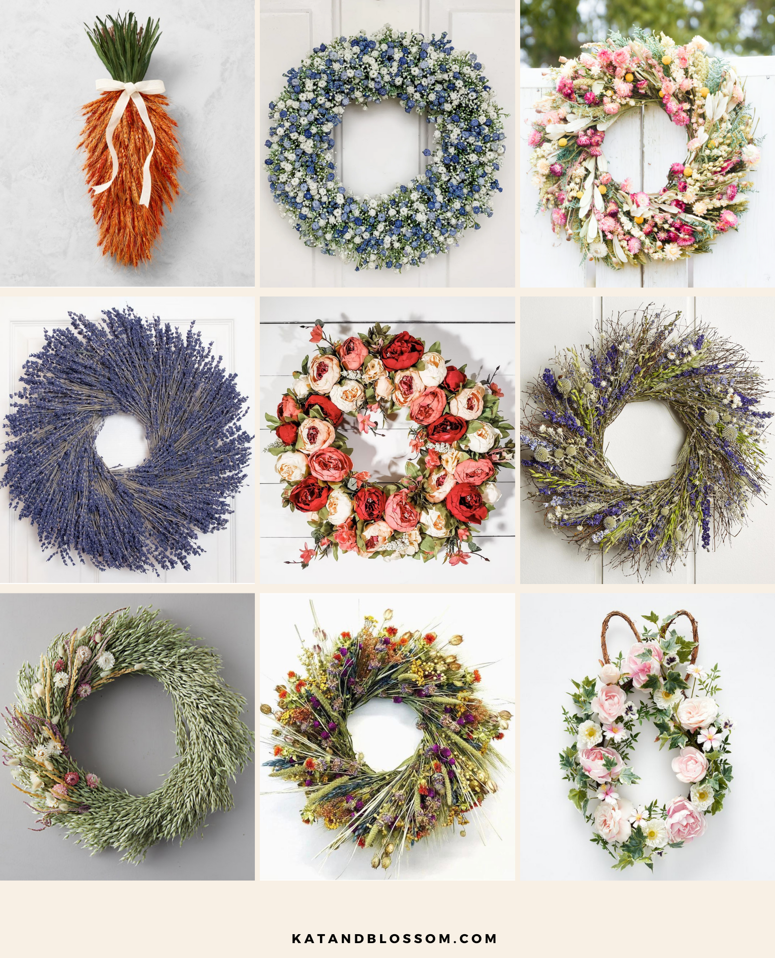 Best Natural Dried Spring Wreaths Featured Image