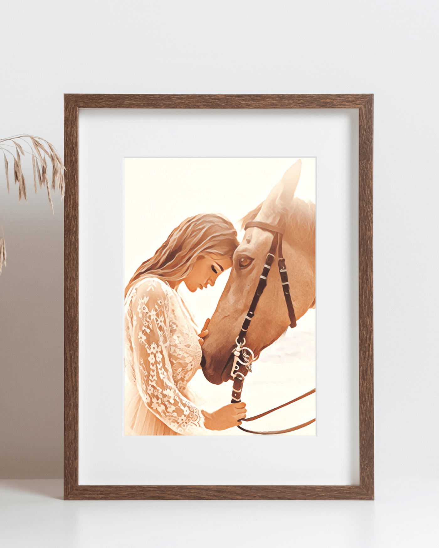 Girl with Horse Painted Style Mockup2