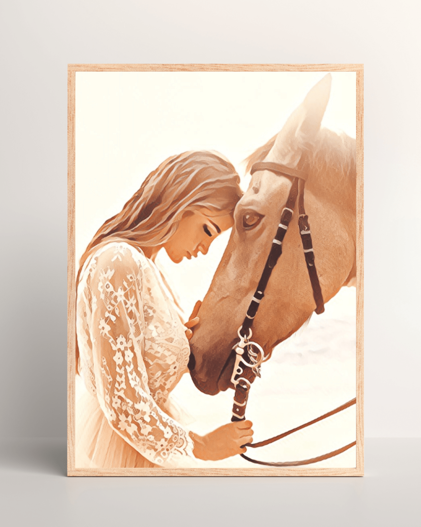 Girl with Horse Painted Style Mockup3