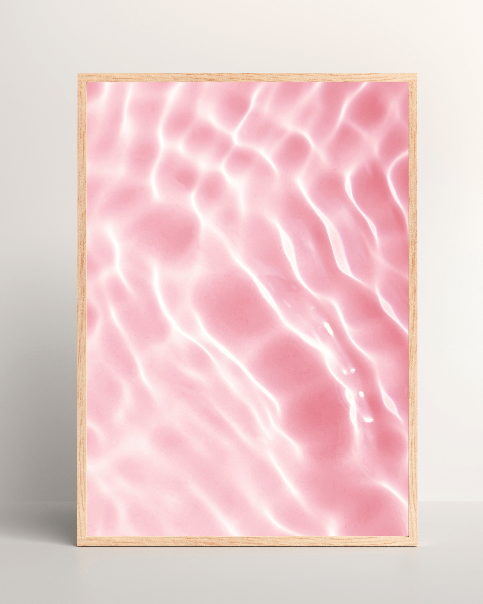 Pink Pool Waves Matte Poster