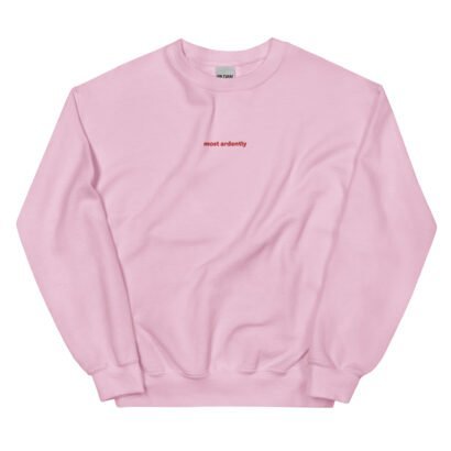 unisex crew neck sweatshirt light pink front 6474239c9b7d0.jpg