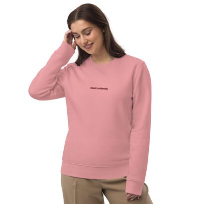 unisex eco sweatshirt canyon pink front 64742686b94c8.jpg