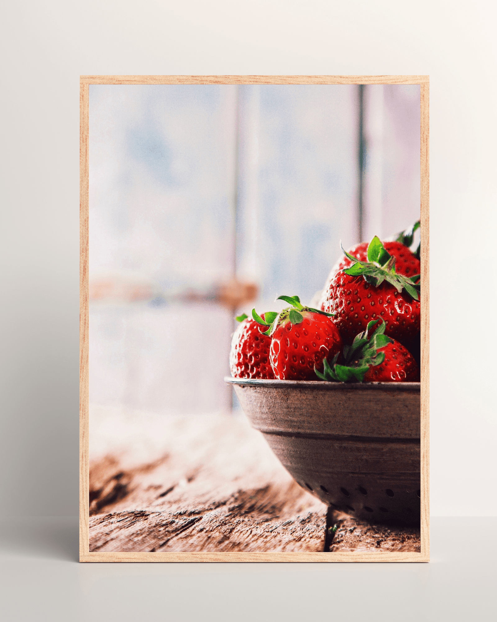 Strawberries in a Bowl Matte Poster