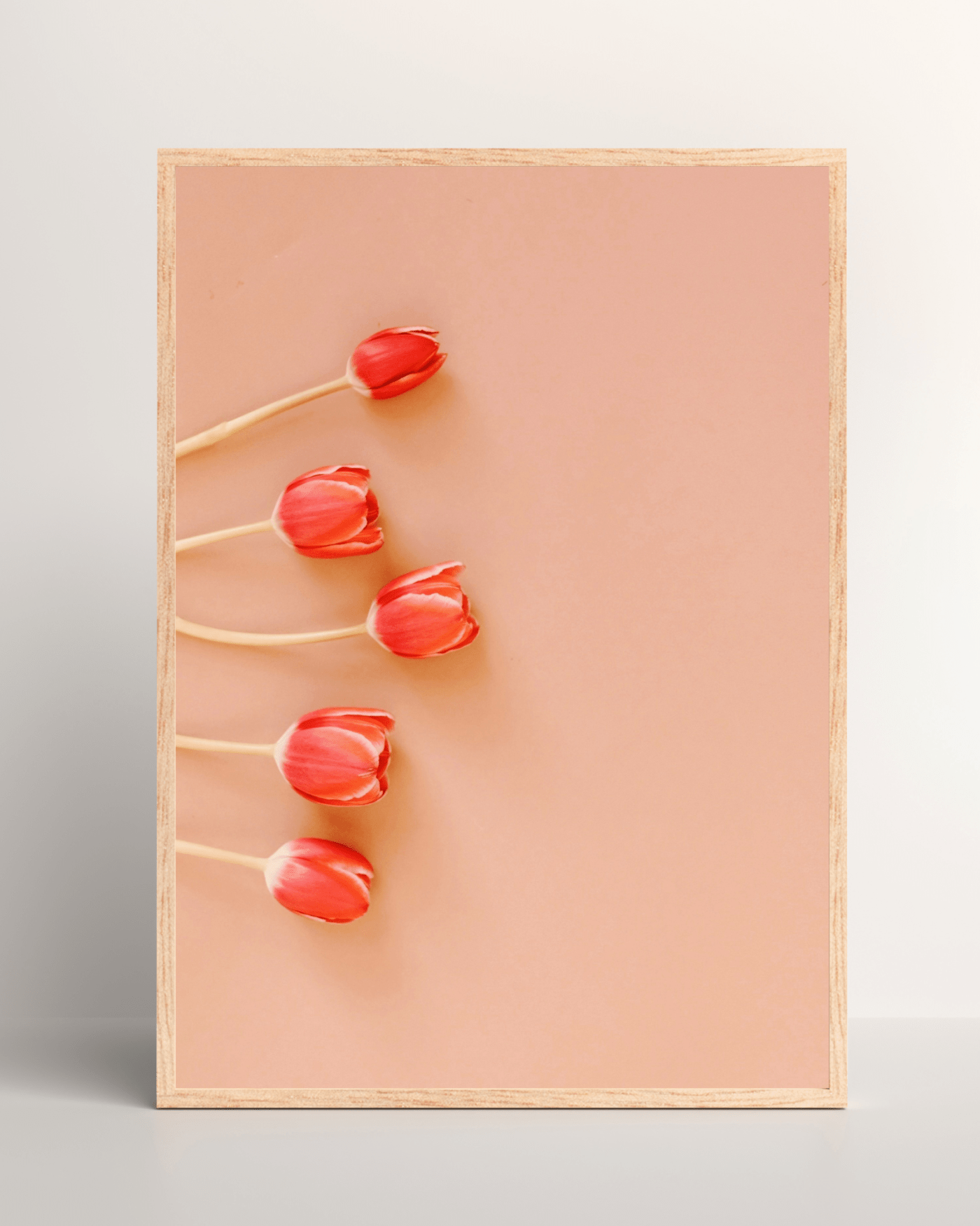 Tulips and Brown Background Mockup3