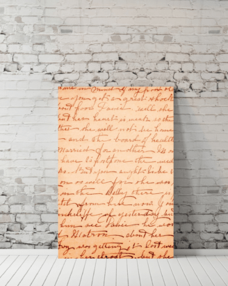 Vintage Script Letter Mockup1