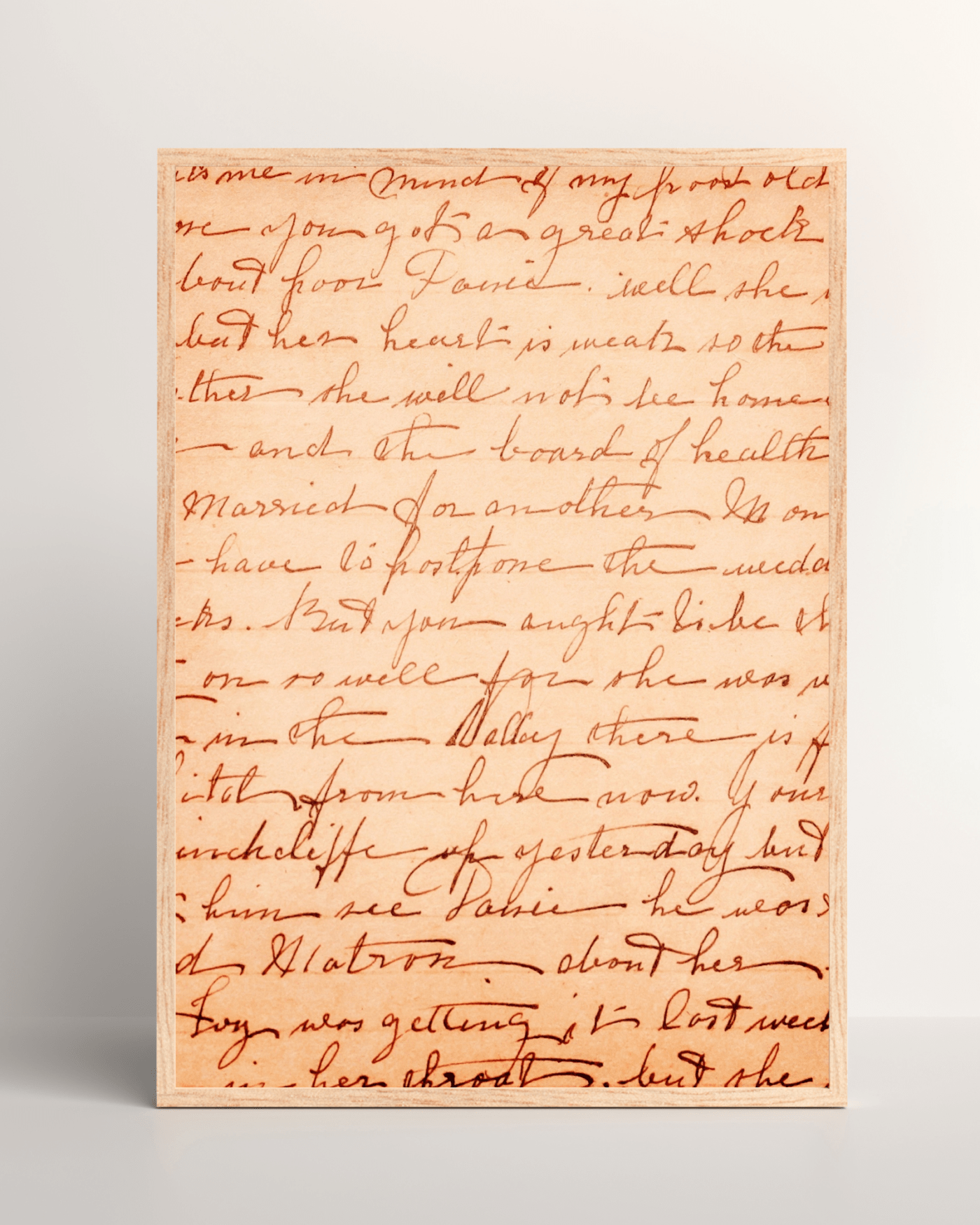 Vintage Script Letter Mockup3