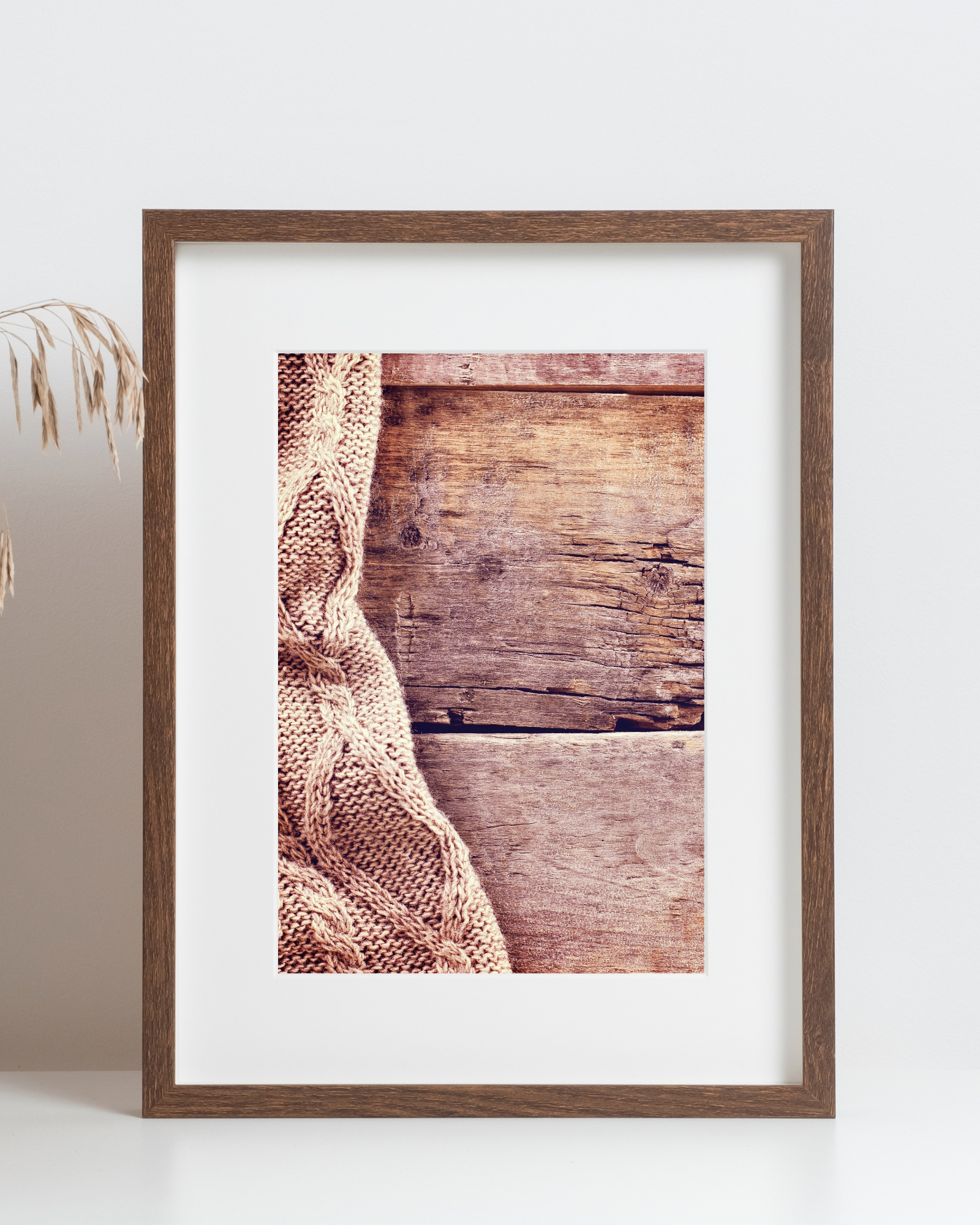 Wood and Sweater Matte Poster