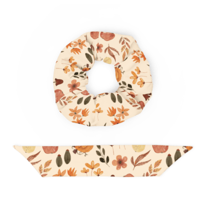 all over print recycled scrunchie white front 647a9da05be64