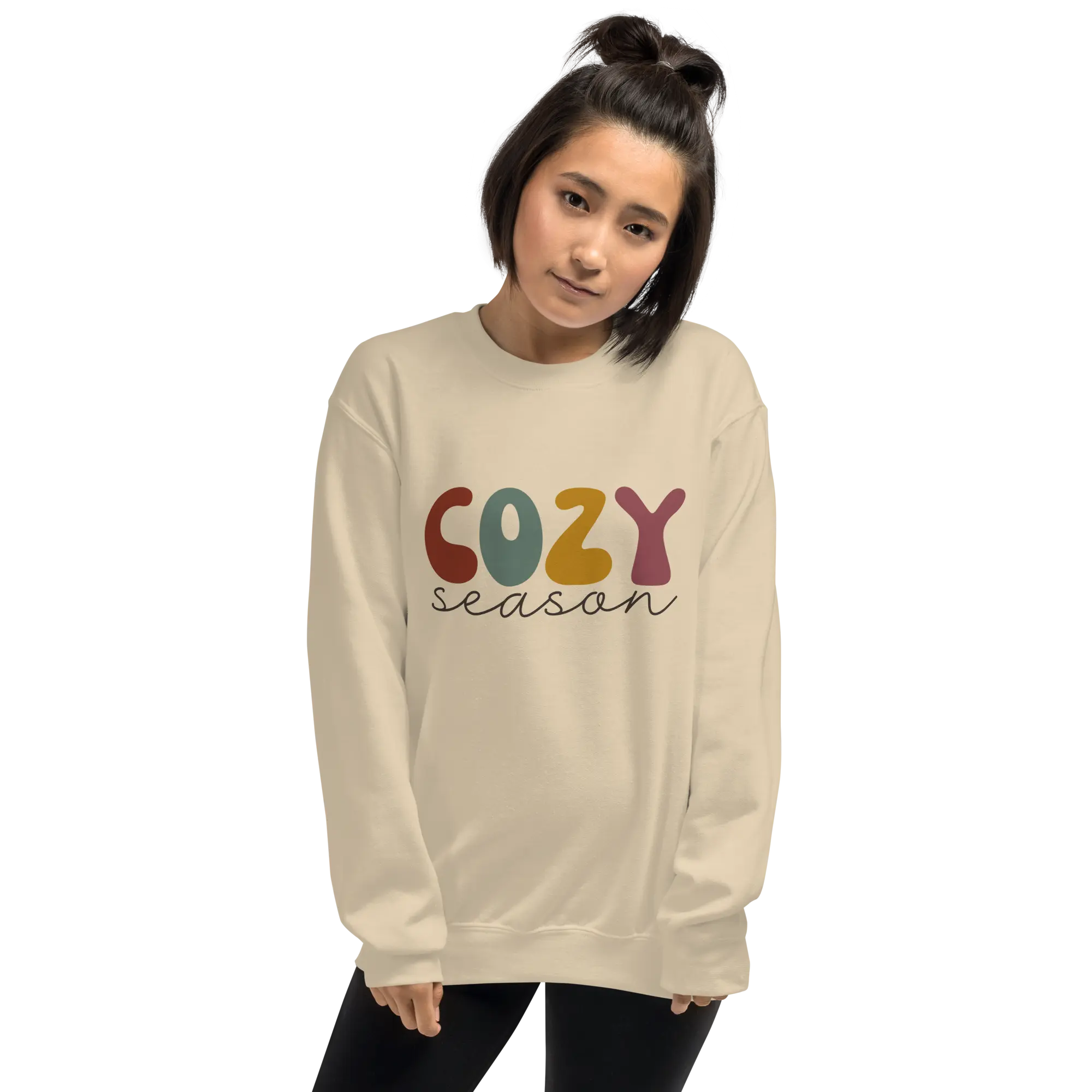 Cozy Season Beige Unisex Sweatshirt