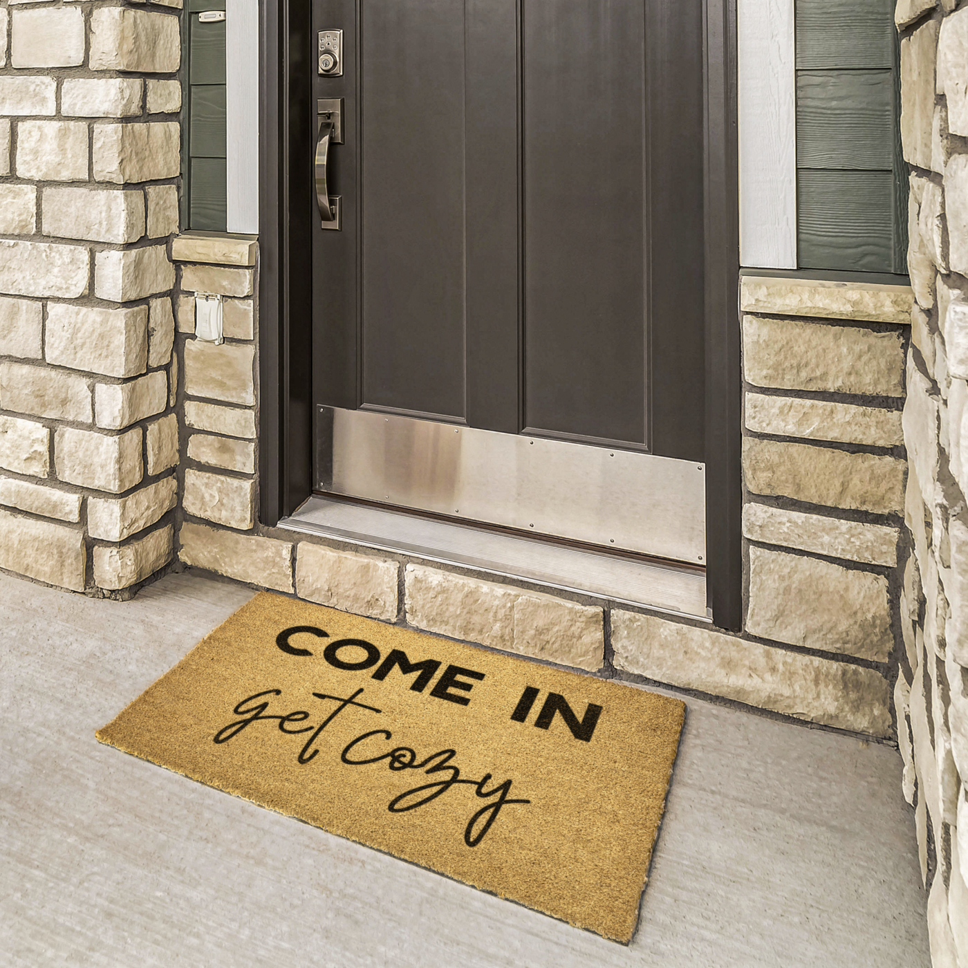 Come In Get Cozy Doormat Outdoor Mat Lifestyle 02 Mockup