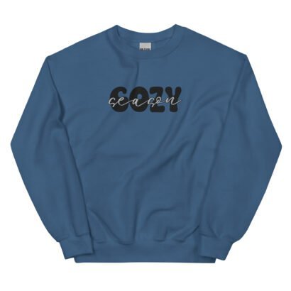 unisex crew neck sweatshirt indigo blue front 651c66c55445e.jpg