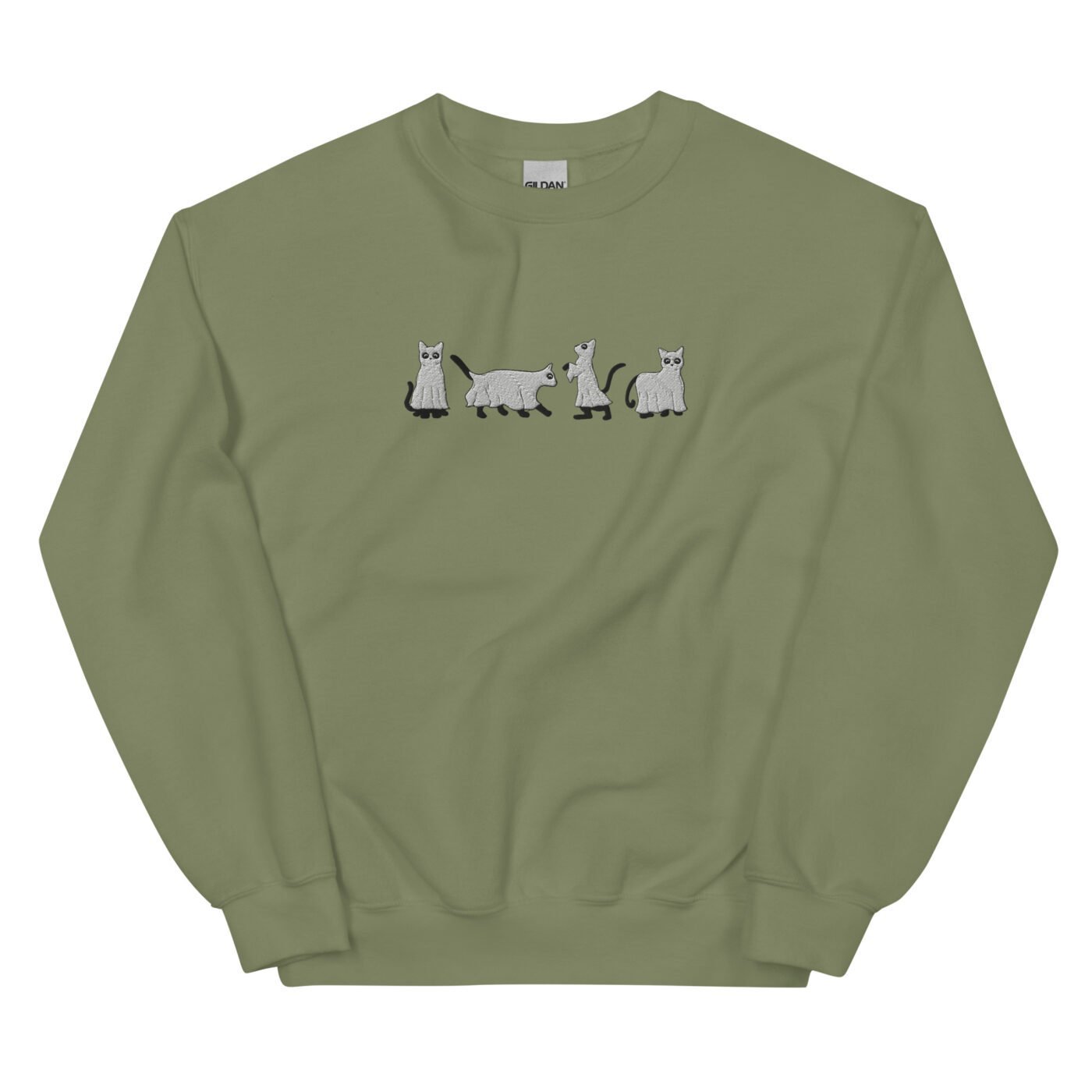 unisex crew neck sweatshirt military green front 651ca05f076ae.jpg