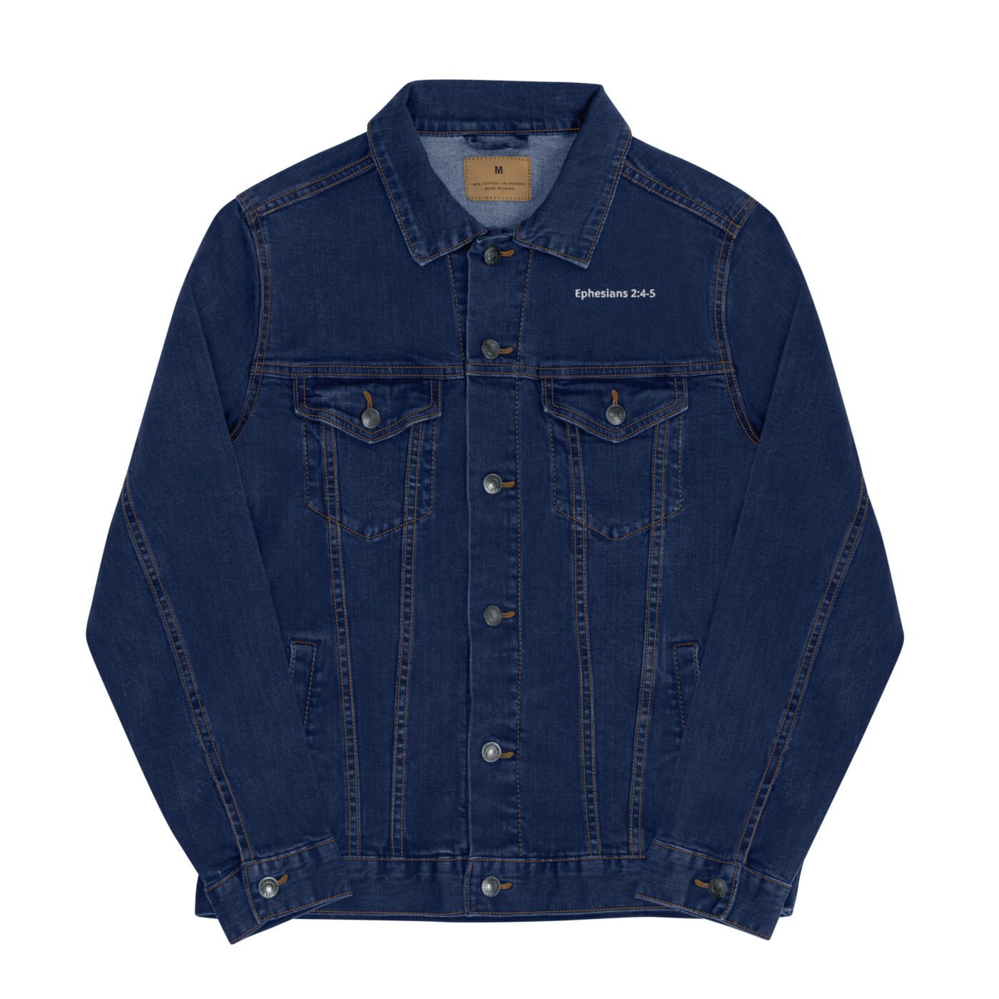 unisex denim jacket classic denim front 679017fa66f83.jpg