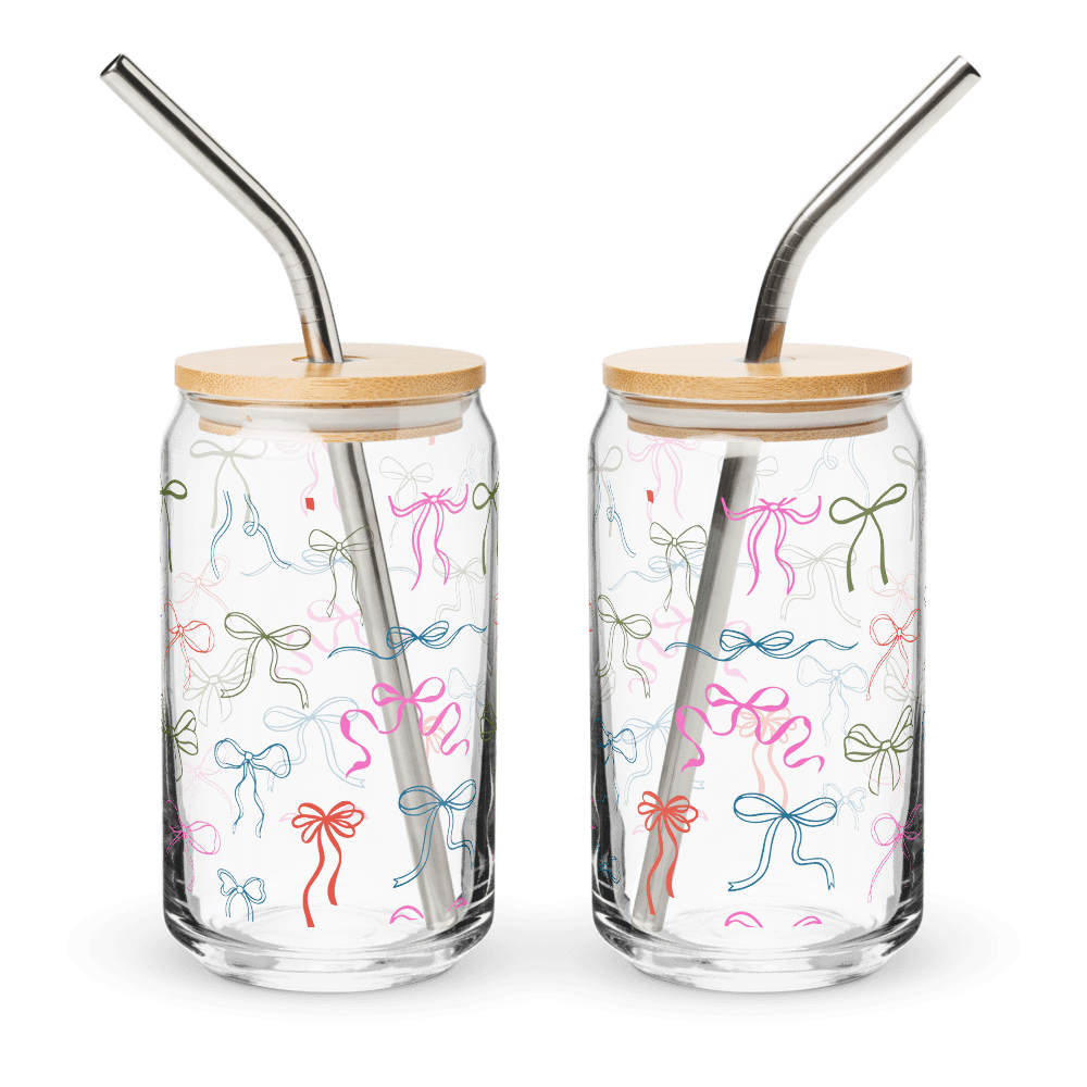 can shaped glass (16 oz) 16 oz with lid straw front 67a522606e2e8