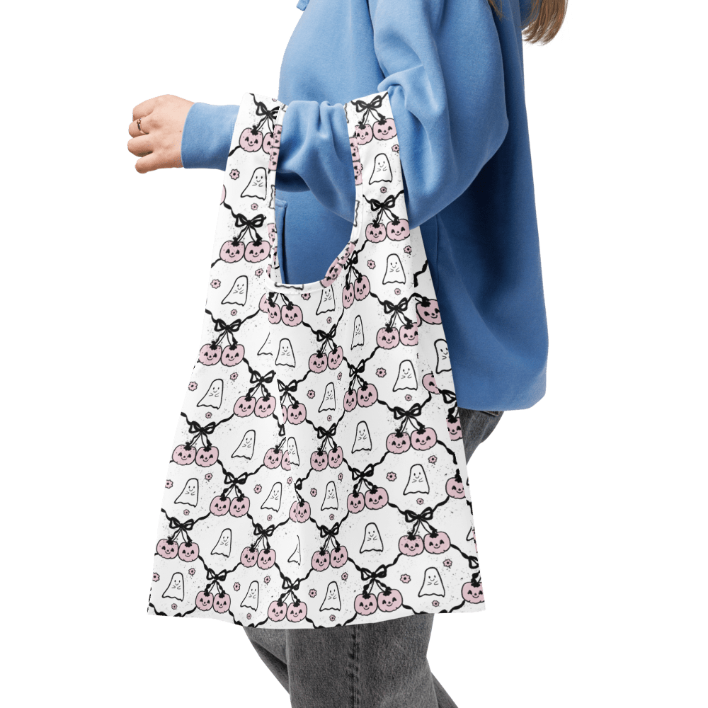 all over print shopping bag white front 688e808527f37