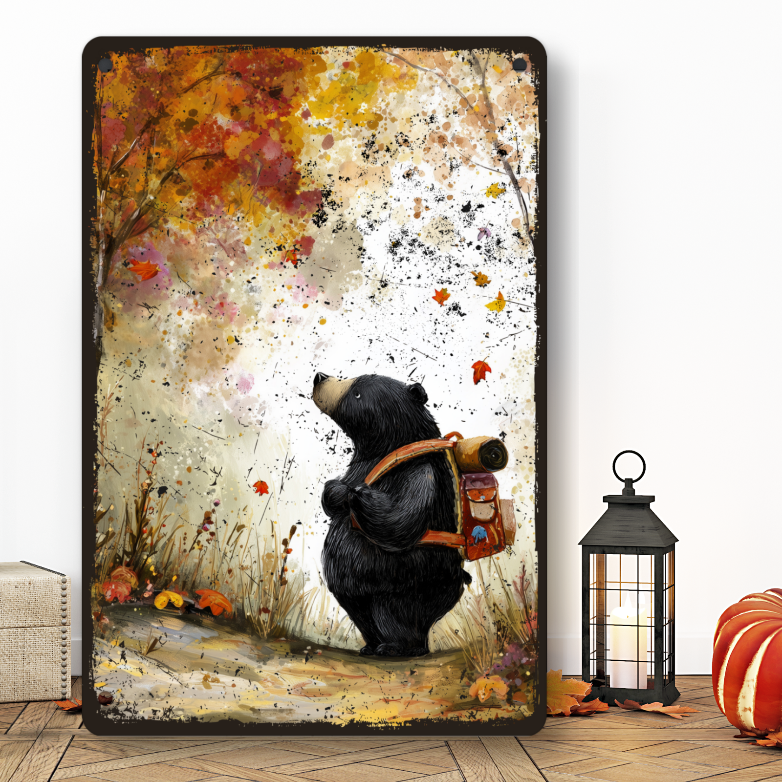 Etsy Listing Autumn Bear Art First Picture (4)