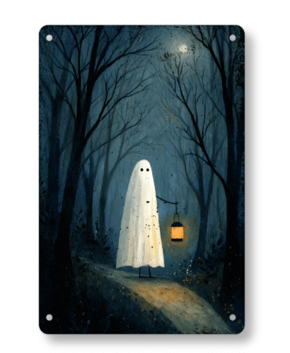 Halloween Ghost Forest Lantern KB Shop Metal Art Main Picture Transparent