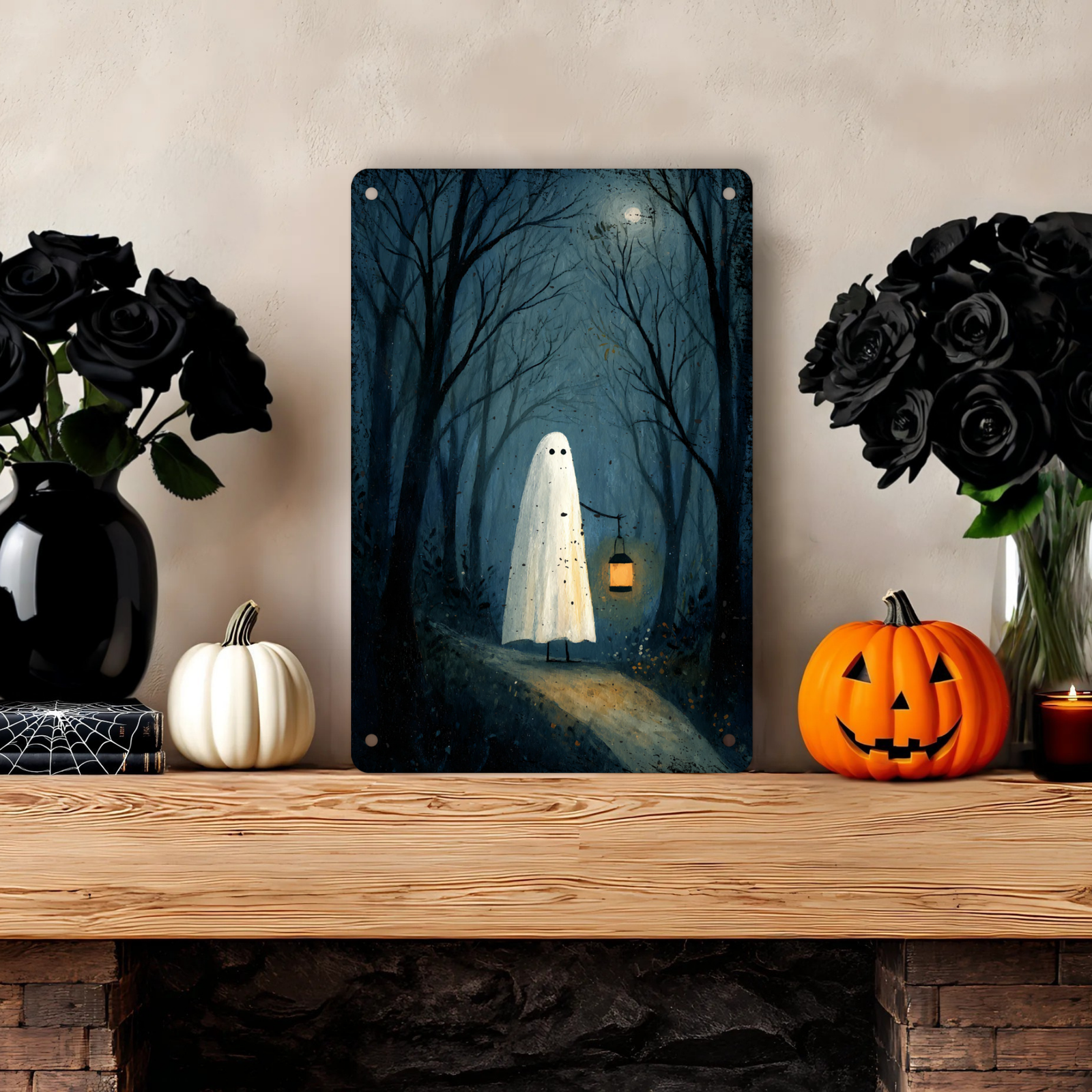 KB Shop Halloween Ghost Forest Lantern Art