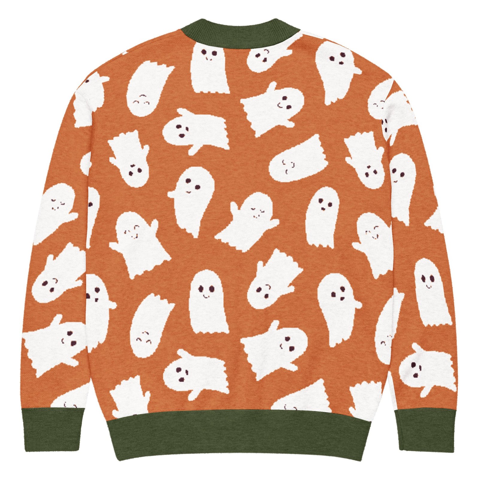 Ghosts Knitted Cardigan, Orange