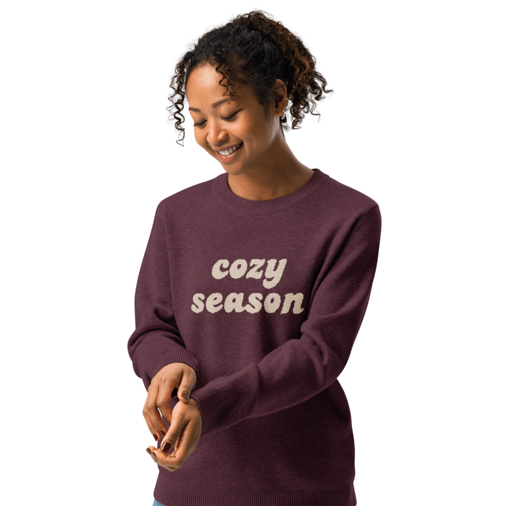 classic fit knitted crew neck sweater custom m left front 68f2aae904564