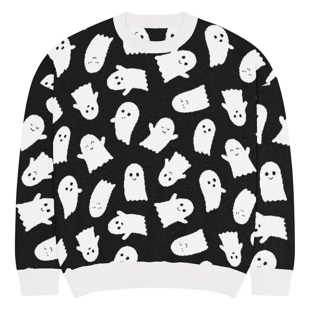 relaxed fit knitted crew neck sweater custom m front 68f43bdd1bca2