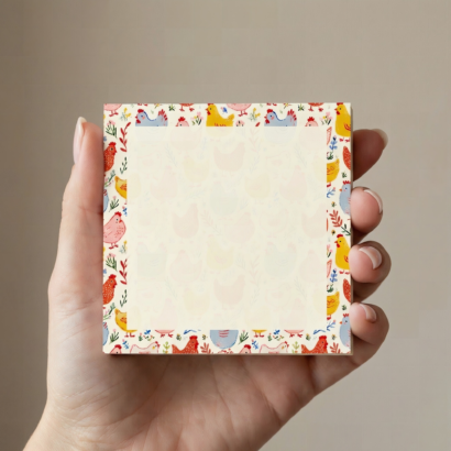 2 Chicken Doodles Notepad 3x3