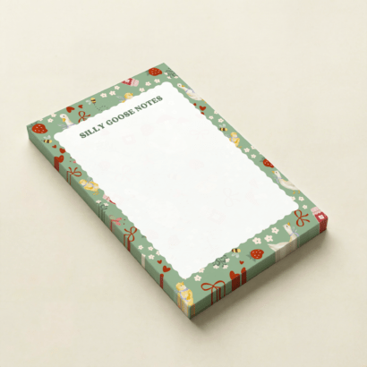 2 Cottagecore Goose Notepad 4x6